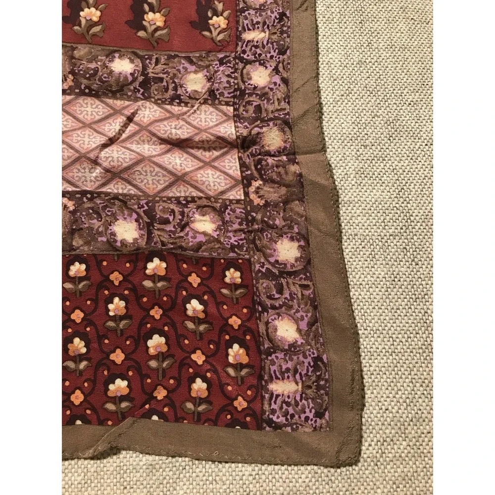 Oscar de la Renta Women's Scarf 100% silk floral Print #534